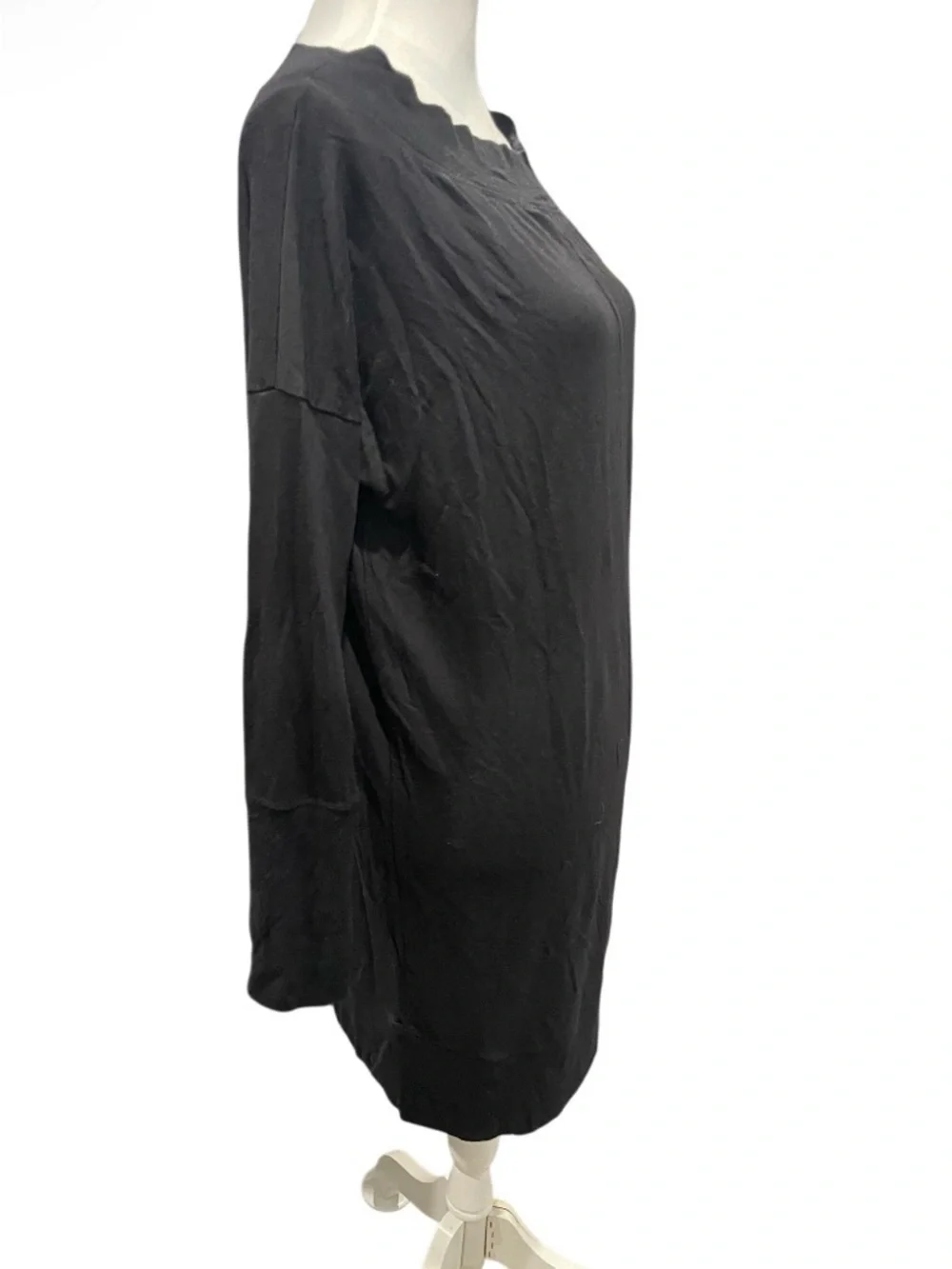 Athleta Solitude Pull over Women's Black Long Sleeve Knit Dress Size Medium - Picture 4 of 5